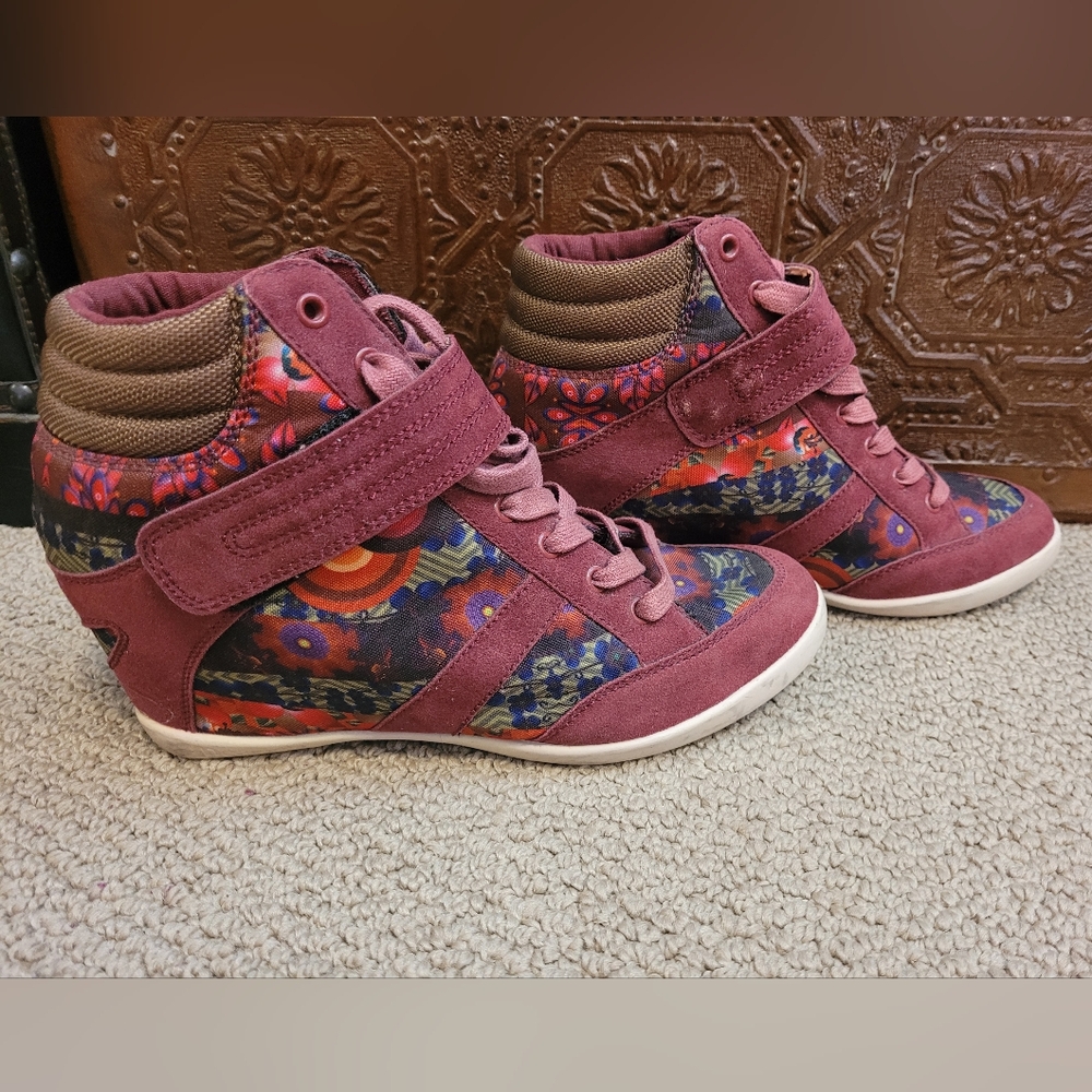 Desigual High Top Wedge Sneaker